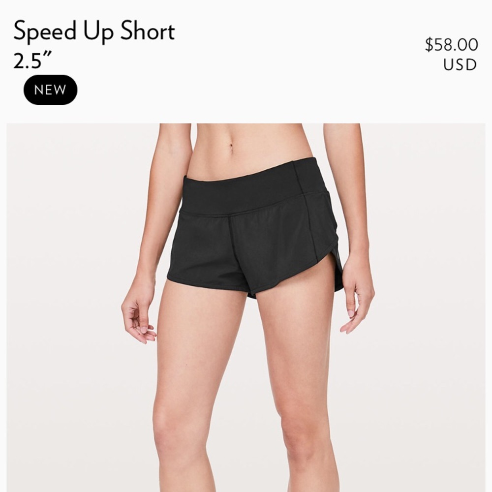 Size 6 lululemon Speed Up Shorts